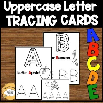 Kindergarten and 1st Grade Uppercase Tracing Letters Printables | TpT