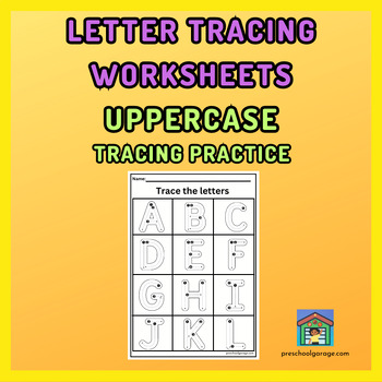 Preview of Uppercase Letter Tracing worksheets