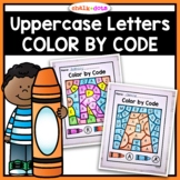 Uppercase Letters Color by Code | Letter Identification
