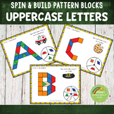 Uppercase Letters Pattern Blocks Spin and Build