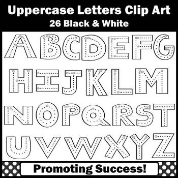 Uppercase Letters Clip Art Black White Alphabet Letters Clipart Sps