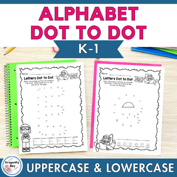 Preview of Uppercase & Lowercase Letter Dot to Dot Counting Within 60 Printable Worksheets