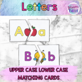 Uppercase Lowercase Letter Matching Cards Literacy Centers