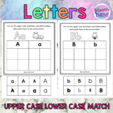 Uppercase Lowercase Letter Matching No Prep Worksheets