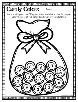 Letter Recognition Worksheets for Stamp Markers – Books and Giggles