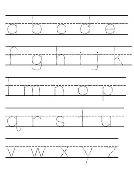 Uppercase & Lowercase Letter Tracing by Michelle Verhoff | TPT