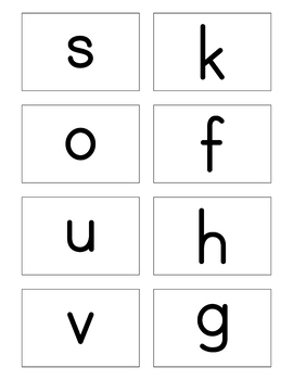 Uppercase And Lowercase Game : Matching Small Letters To Capital Letters