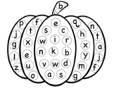 Uppercase Lowercase Pumpkin Dot-A-Letter Sheets
