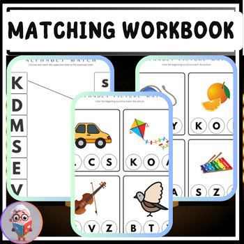 Preview of Uppercase & Lowercase alphabet matching workbook