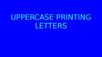 Preview of Uppercase Printing Letters