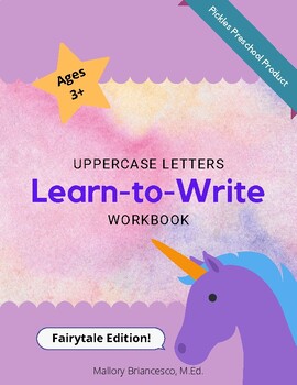 Preview of Uppercase Writing Workbook - Fairytale Edition