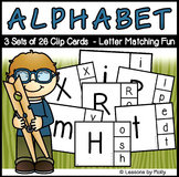 Clip Cards | Uppercase and Lowercase Alphabet Discrimination