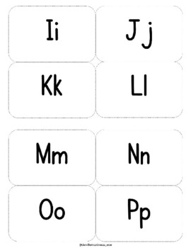 Uppercase and Lowercase Alphabet Flashcards with Pictures by Denille ...