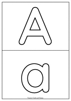 Uppercase and Lowercase Alphabet coloring board by Fascino's Cards and ...
