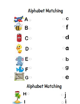 Uppercase and Lowercase Matching by Namhee Beck | TpT