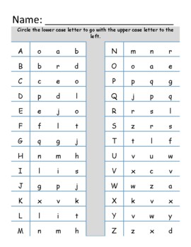 Uppercase and Lowercase Matching by Walker's Wisdom | TPT