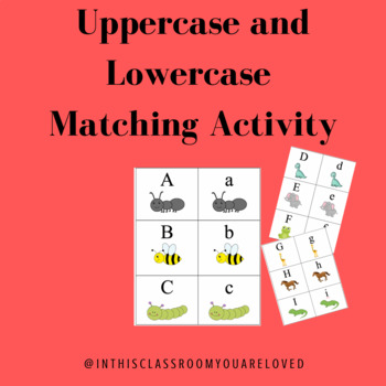 Preview of Uppercase and Lowercase Matching Activity