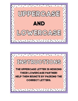 Preview of Uppercase and Lowercase Matching Boom Cards