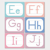Uppercase and lowercase letters poster, 26 pages, multicol