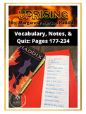 Uprising, by Margaret Peterson Haddix: Vocabulary, Notes, 