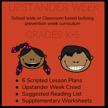 Preview of Anti - Bullying Upstander Week Handbook/Lesson Plans