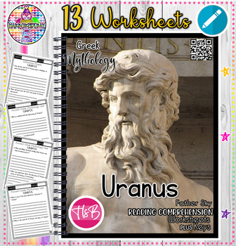 Preview of Uranus | Greek God |Mythology Worksheets | Reading Comprehension + Answer