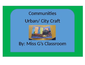 Preview of Urban Communities City Craft