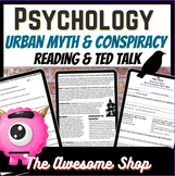 Urban Myth and Conspiracy Bundle for Psychology, Sociology