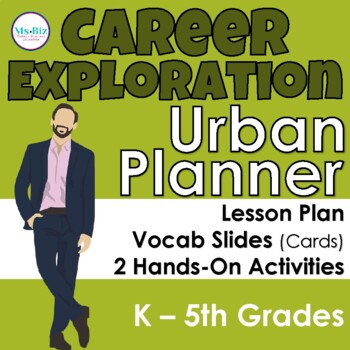 Preview of Urban Planner Career Exploration Lesson & Activities K - 5 Grades (STEM)