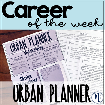 Preview of Urban Planner Career Study - Career of the Week
