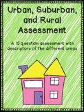 Urban, Suburban, Rural Assessment