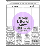 Urban and Rural Communities Sort Interactive Worksheet Act
