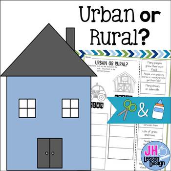 Preview of Urban or Rural? Cut and Paste Sorting Activity