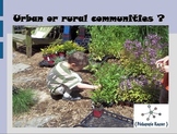 Urban or rural communities ? Flash cards