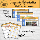 Urbanisation Pack of Lessons & Resources