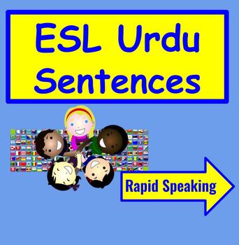 Preview of Urdu Speakers ESL Sentences : ESL Newcomers Activities - Rapid Speaking