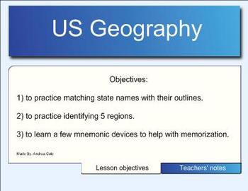 Preview of Us Geography - 50 States