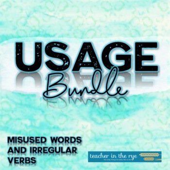 Preview of Usage Bundle Misused Words, Irregular Verbs, Word Skills Middle and High School
