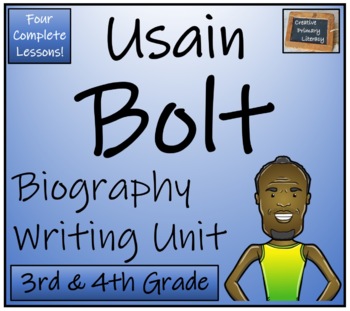 Preview of Usain Bolt Biography Writing Unit | 3rd Grade & 4th Grade