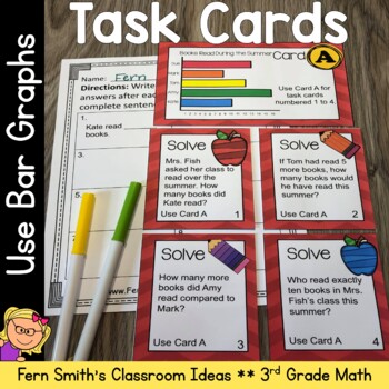 Preview of Use Bar Graphs Task Cards