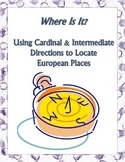 Cardinal and Intermediate Directions Map Skills Activity: Find Nations in Europe