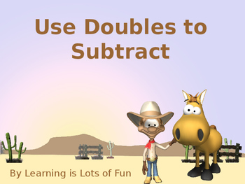 Preview of Use Doubles to Subtract Powerpoint