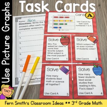 Preview of Use Picture Graphs Task Cards