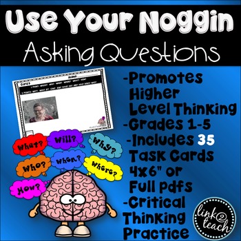 Preview of Use Your Noggin: Asking Questions Task Card Game