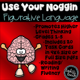Use Your Noggin: Figurative Language Task Card Game