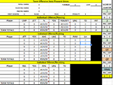 Use this spreadsheet to enter single game football stats t