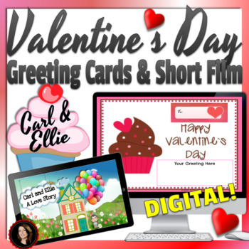 Preview of Use w Short Film | Virtual Valentines Day Cards | Writing Prompts 