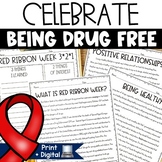 Drug Awareness Activities Coloring Page {Use with Red Ribb