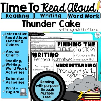 Preview of May Read Aloud Activities Use with Thunder Cake Spring Lesson Plans