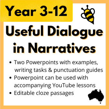 Preview of Useful Dialogue/Direct Speech in Narratives/Stories - Year/Grade 3-12